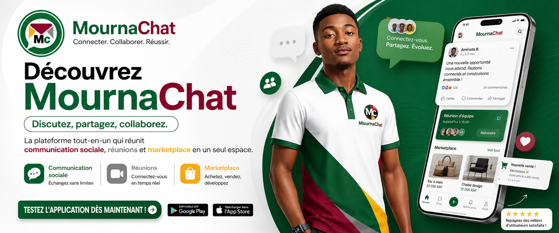 Affiche MournaChat découvrir l'application